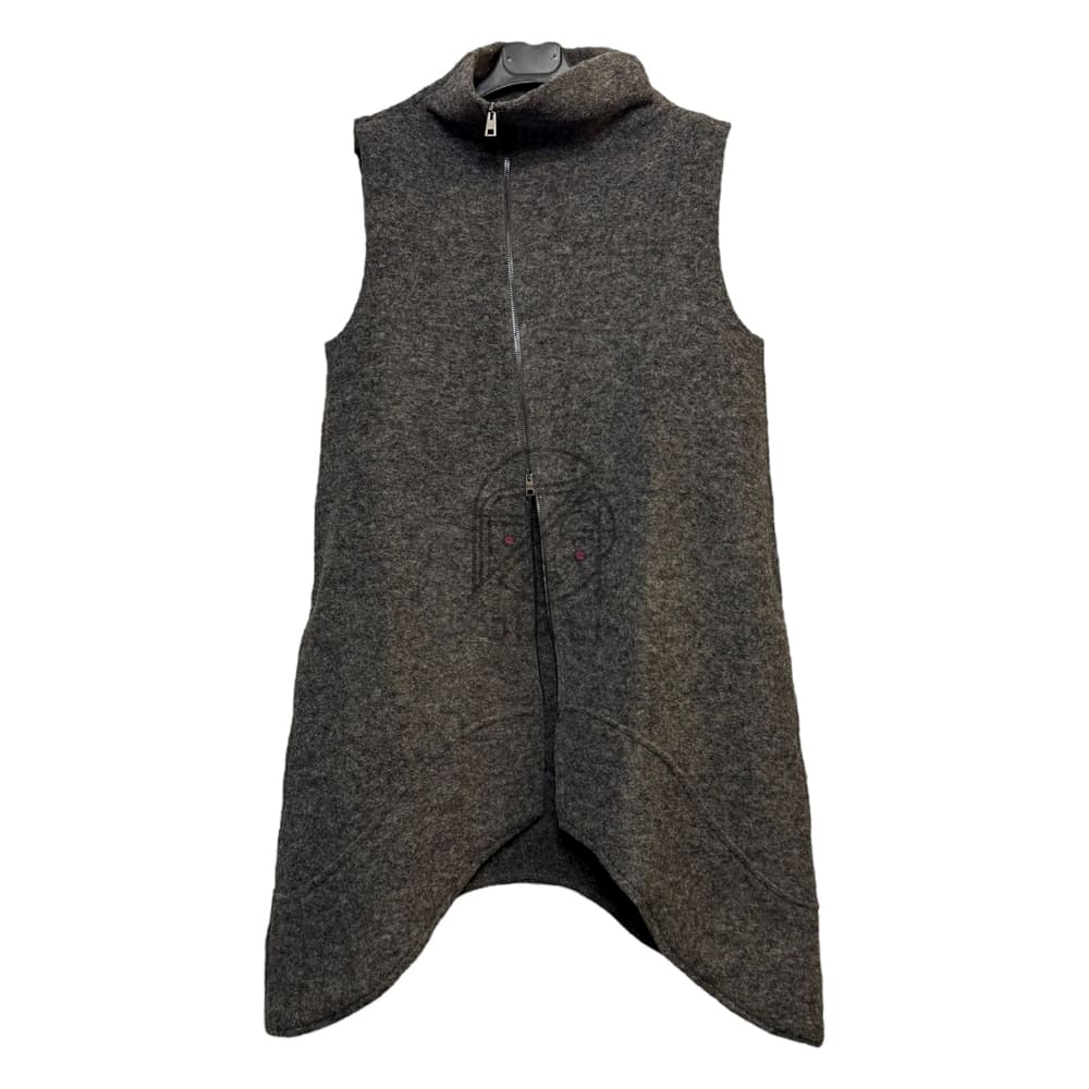 GILET TORONTO 70% WOOL GRIGIO - immagine 2