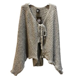 CARDIGAN FARFALLA GRIGIO
