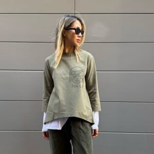 MAGLIA ASHLEY MILITARE CHIARO