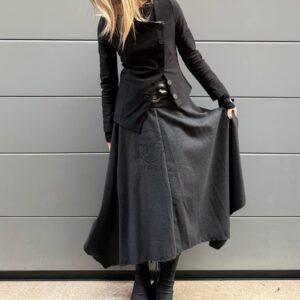 GONNA IN FLANELLA STOCCOLMA GRIGIO