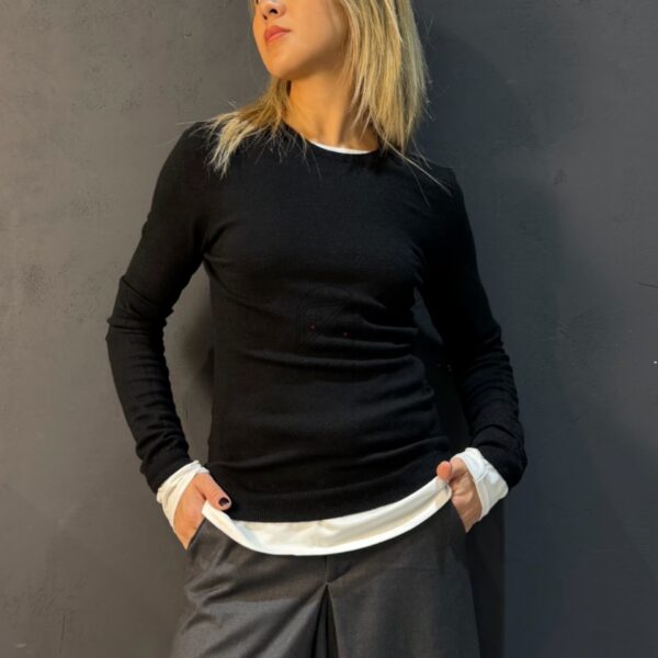 SOTTO GIACCA GIRO COLLO BLACK