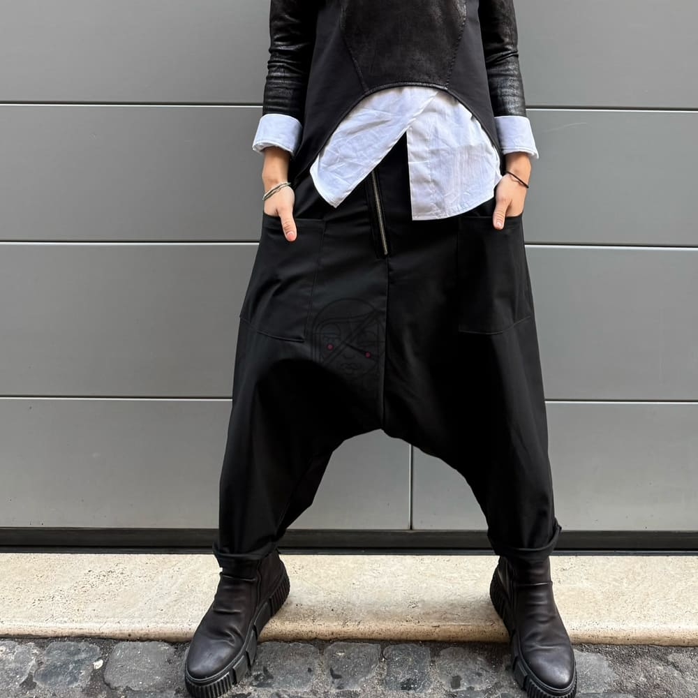 TROUSERS ZIP NERO - immagine 6