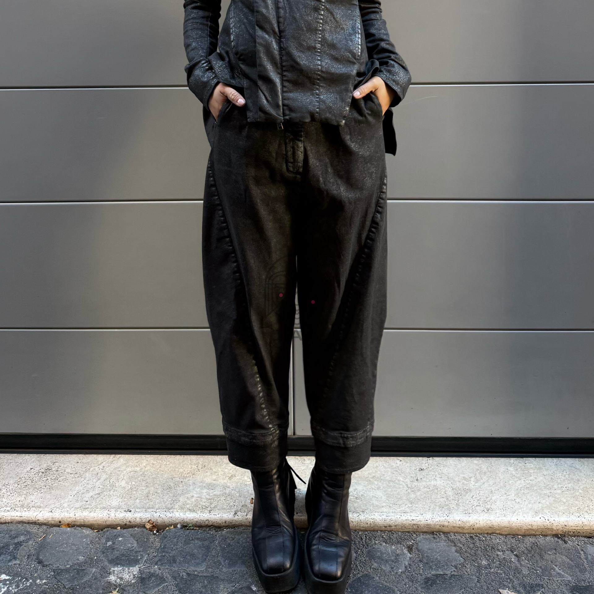 TROUSERS ROTTERDAM NERO VINTAGE - immagine 3