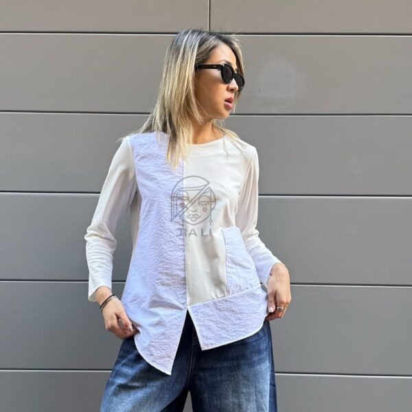 BLUSA TAFFETA BIANCO