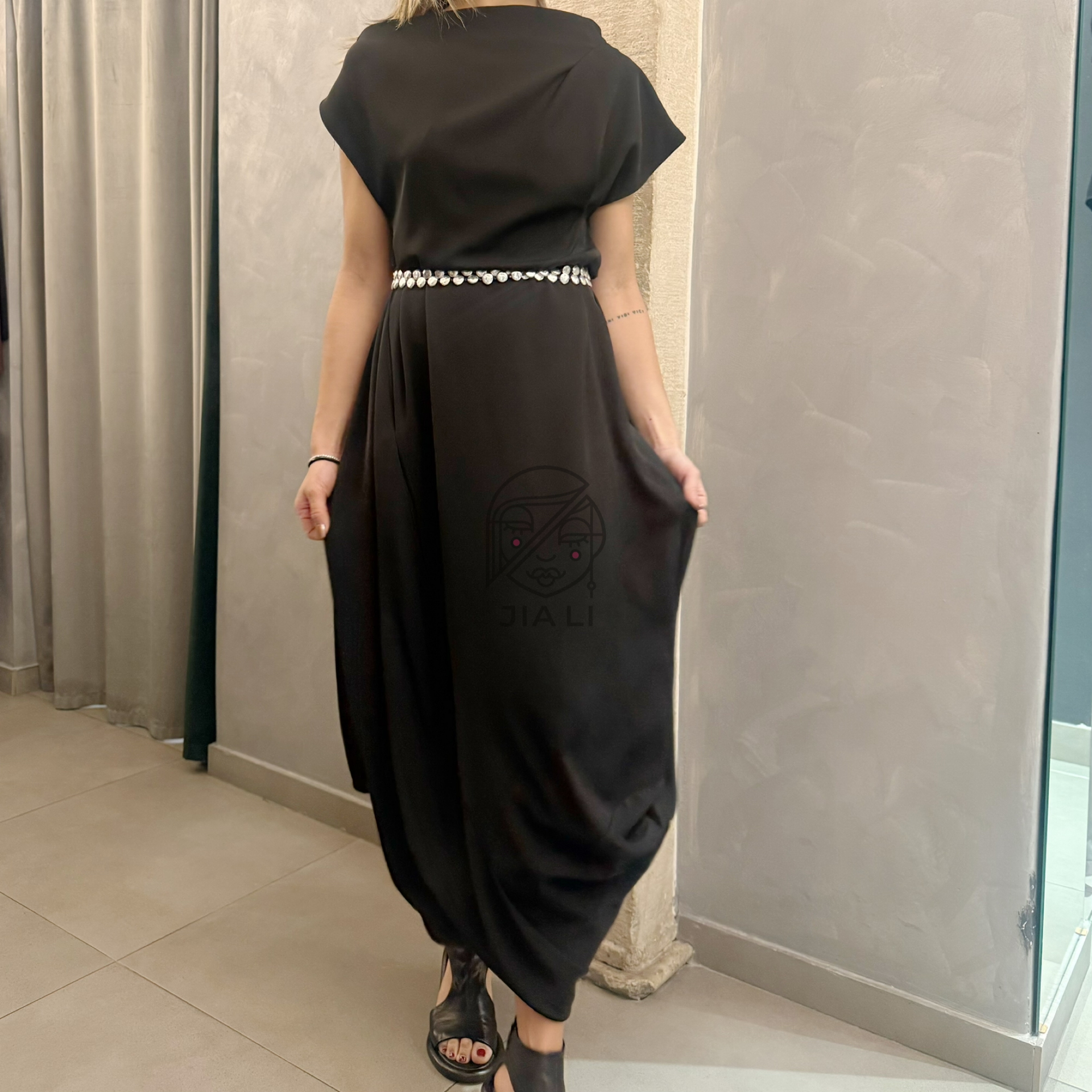 DRESS VELA NERO
