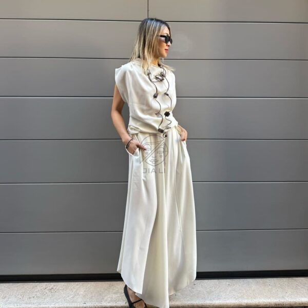 TROUSERS VELA PANNA