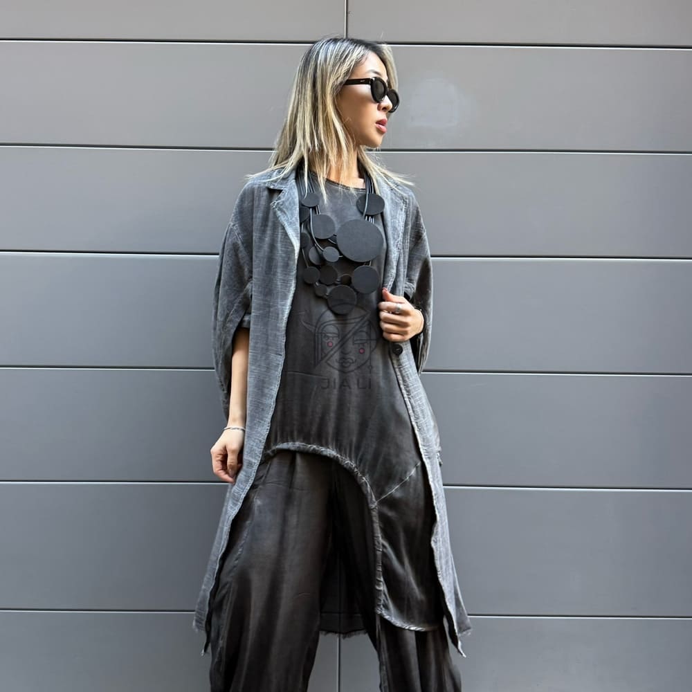 COAT MARRAKECH GRIGIO LINO - immagine 5