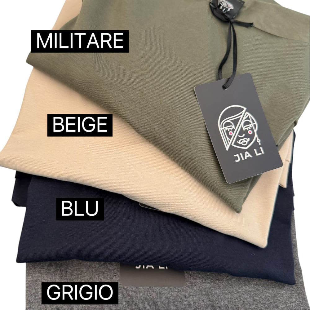 MAGLIA BASIC COTONE MANICA LUNGA - immagine 2
