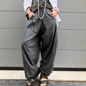 TROUSERS ZORAIDA GRIGIO/NERO