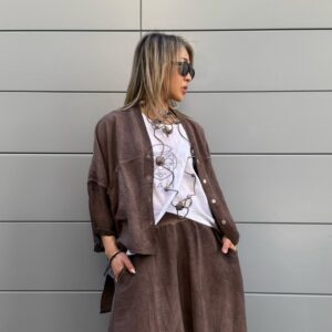 GIACCA BLUSA ZANZIBAR CAFFE