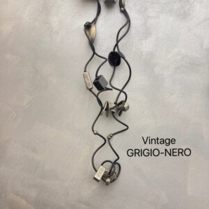 COLLANA CURL GRIGIO NERO VINTAGE