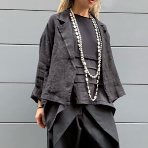 GIACCA MIAMI LINO NERO
