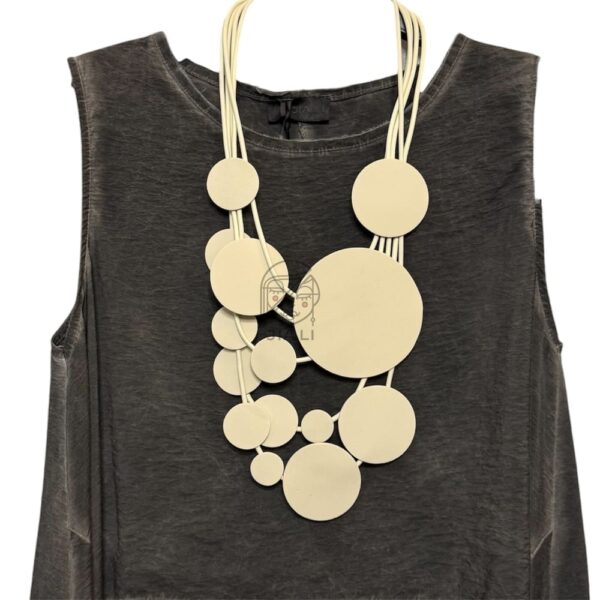 COLLANA CERCHI PANNA