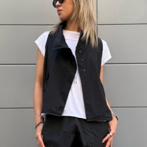 GILET BARI COTONE NERO