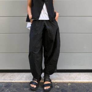 TROUSERS BARI COTONE NERO