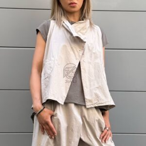 GILET BARI COTONE BEIGE CHIARO