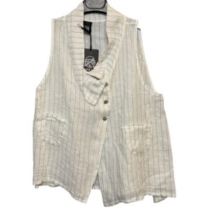 GILET OSTUNI BIANCO LINO