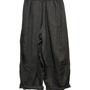 TROUSERS OSTUNI ANTRACITE LINO