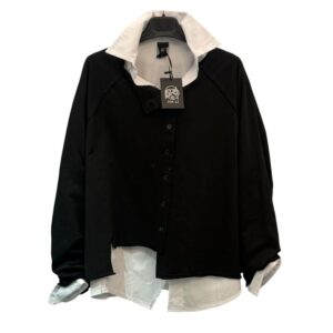 GIACCA FELPA CAOS NERO