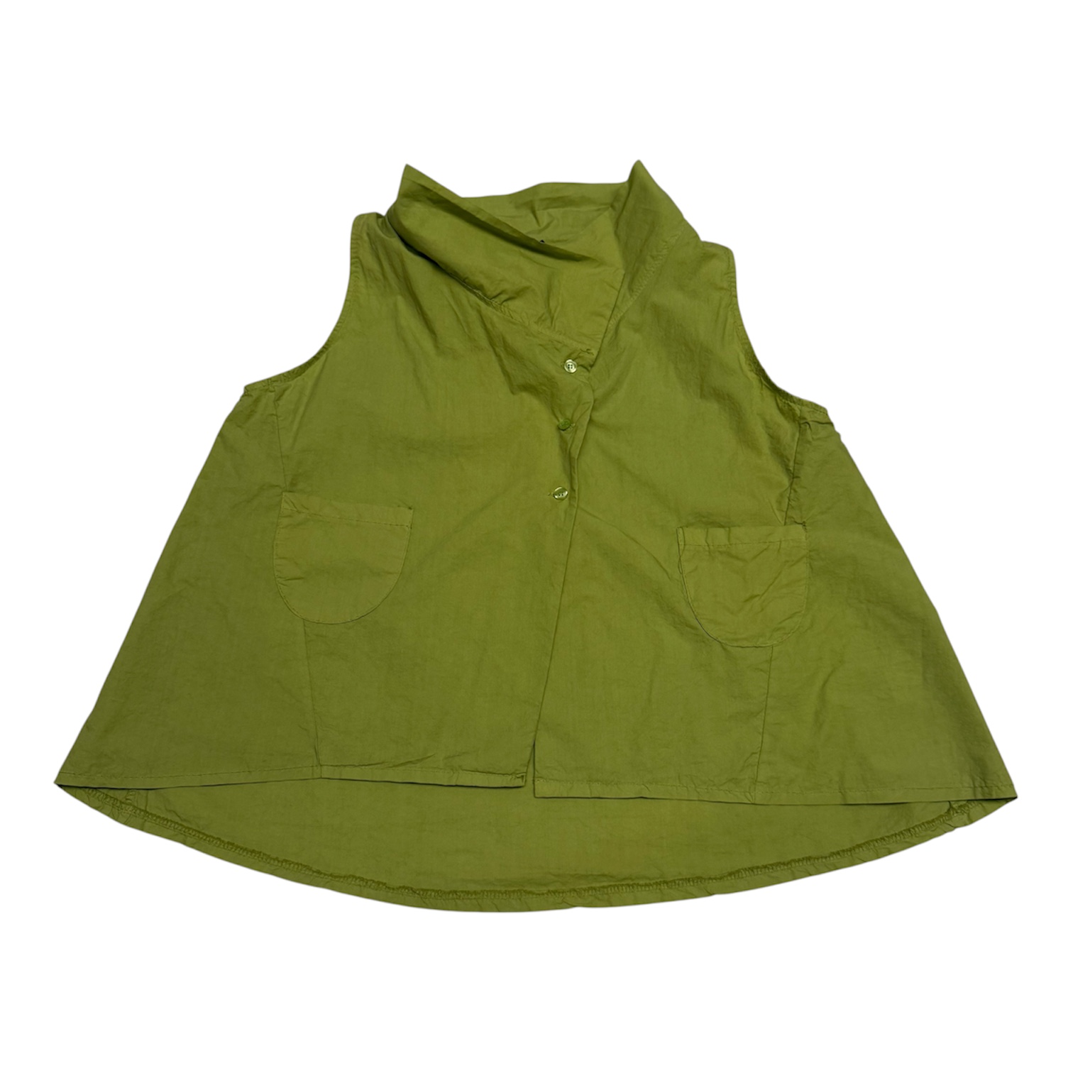GILET BARI COTONE PISTACCHIO