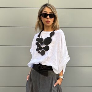BLUSA MONOPOLI LINO BIANCO