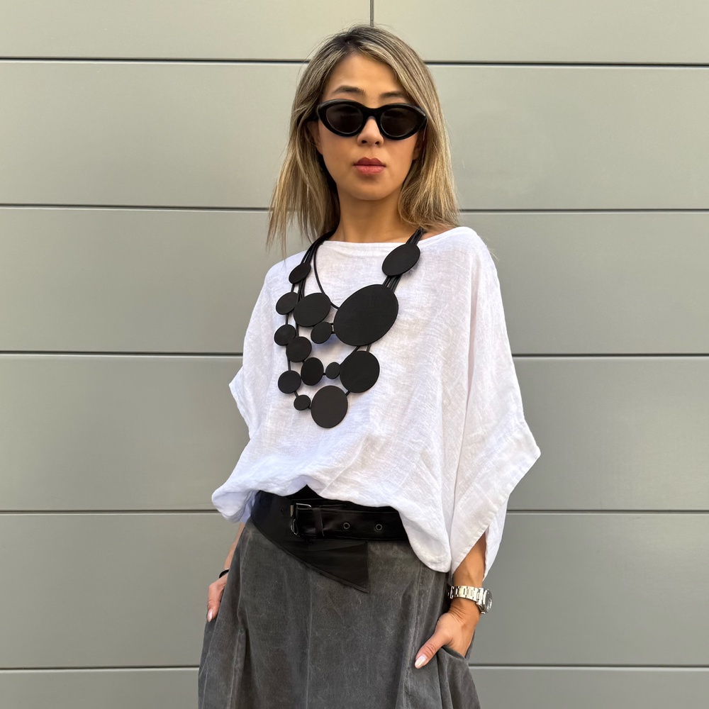 BLUSA MONOPOLI LINO BIANCO