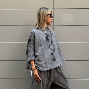 BLUSA TOKANAME GRIGIO