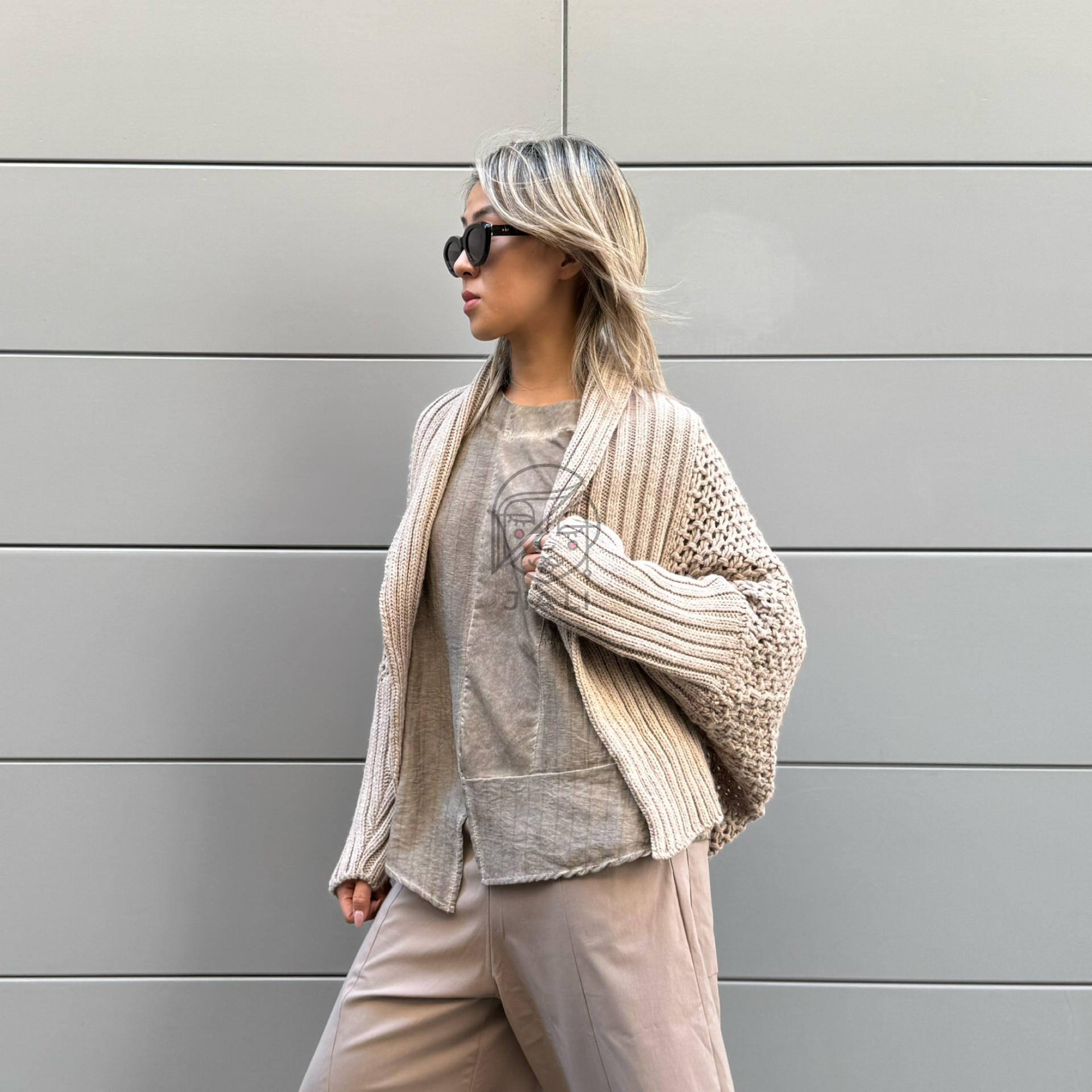 CARDIGAN ZURIGO BEIGE 133 - immagine 4