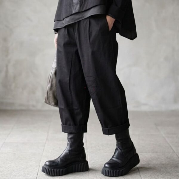 TROUSERS ZURIGO NERO TAGLIA COMODA
