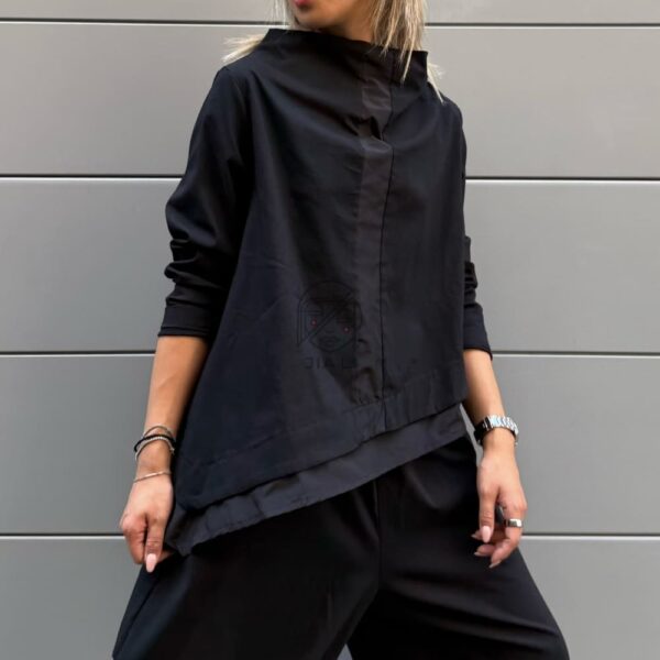 CAMICIA ZURIGO NERO TAGLIA COMODA