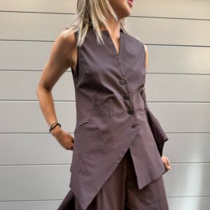 GILET STRASBURGO ZURIGO MARRONE