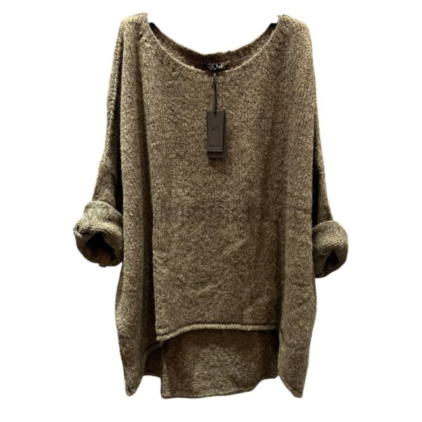 MAGLIONE NOVARA FANGO SCURO