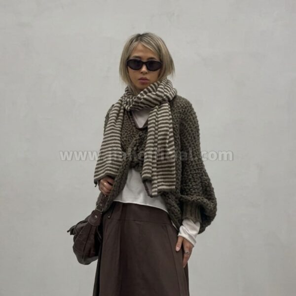 CARDIGAN CARAIBI FANGO SCURO 135