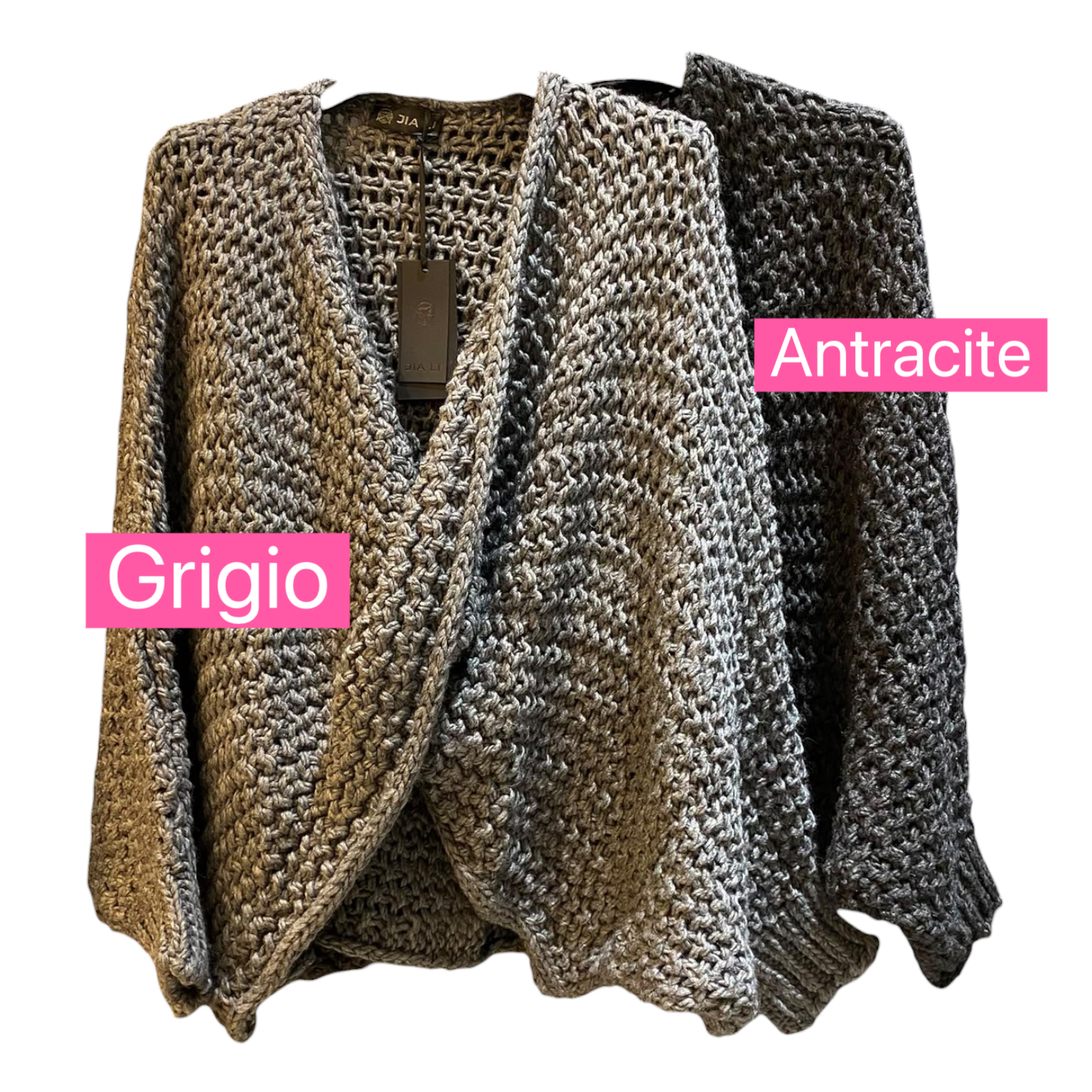 CARDIGAN CARAIBI ANTRACITE 135 - immagine 2