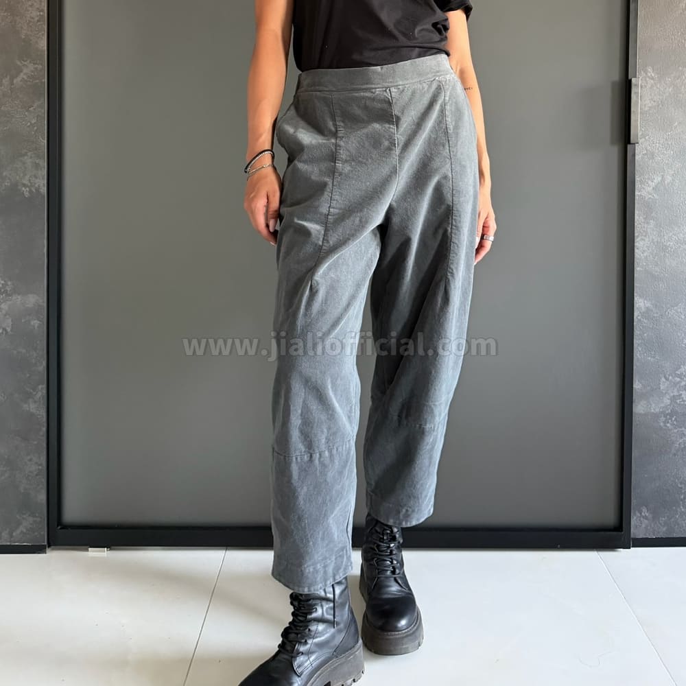 TROUSERS VELLUTO BOLIVIA GRIGIO 143