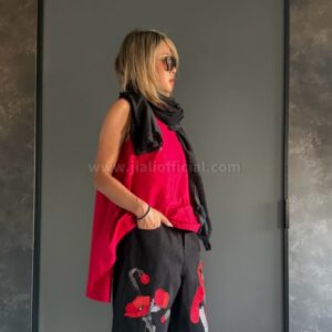 TOP FAYE POPPY ROSSO