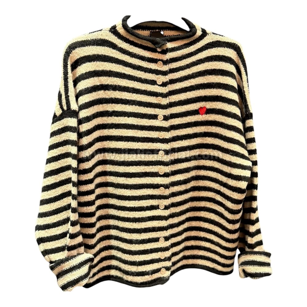 CARGIDAN HEART BEIGE/NERO