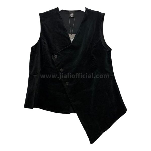 GILET VELLUTO BOLIVIA NERO 144