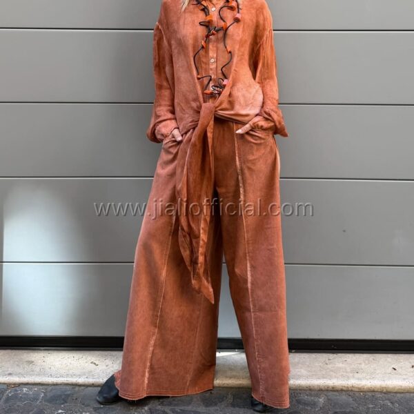 TROUSERS KALAMATA RUGGINE 136
