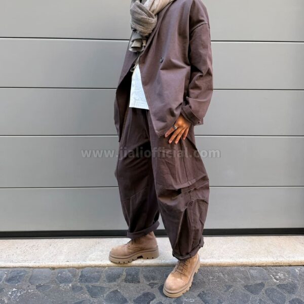 TROUSERS LUDOVICA COFFEE