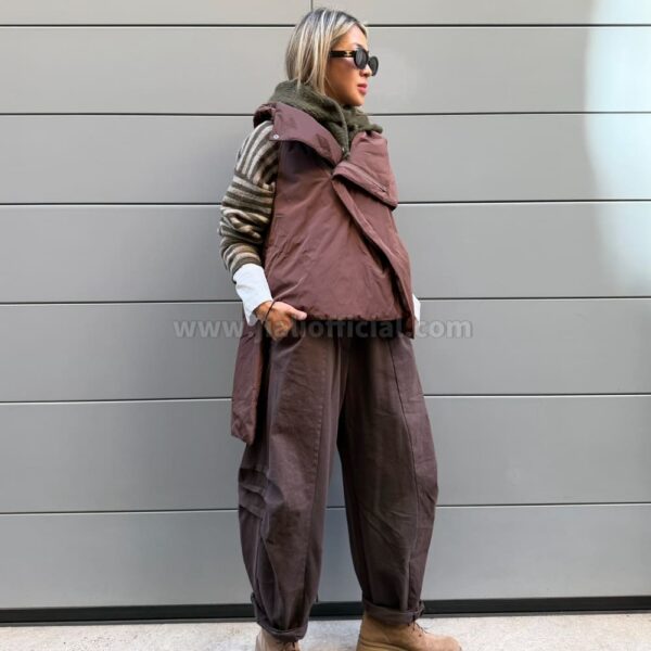 GILET ECOPIUMINO MUNICH MARRONE