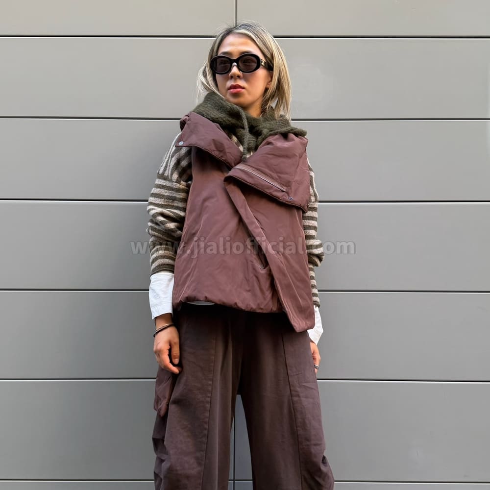 GILET ECOPIUMINO MUNICH MARRONE - immagine 2