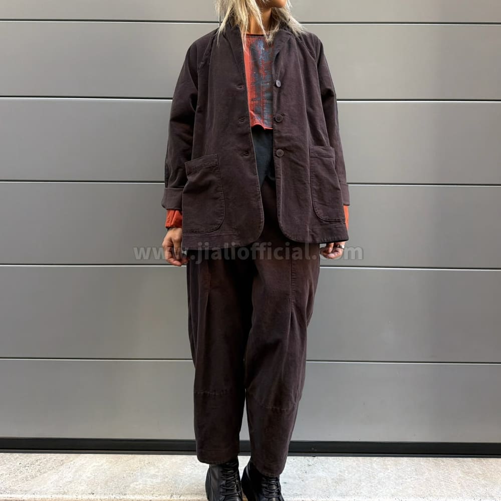 TROUSERS VELLUTO BOLIVIA MARRONE - immagine 4