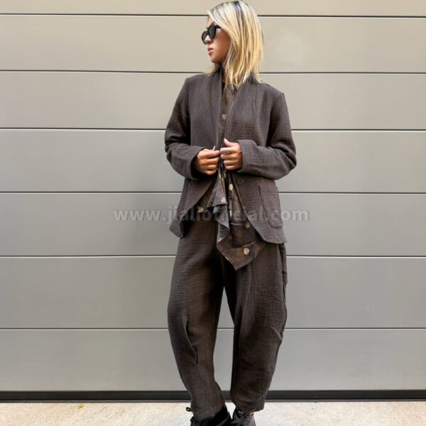 TROUSERS BAMBERGA MARRONE