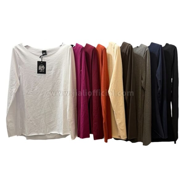 MAGLIA BASIC COTONE MANICA LUNGA