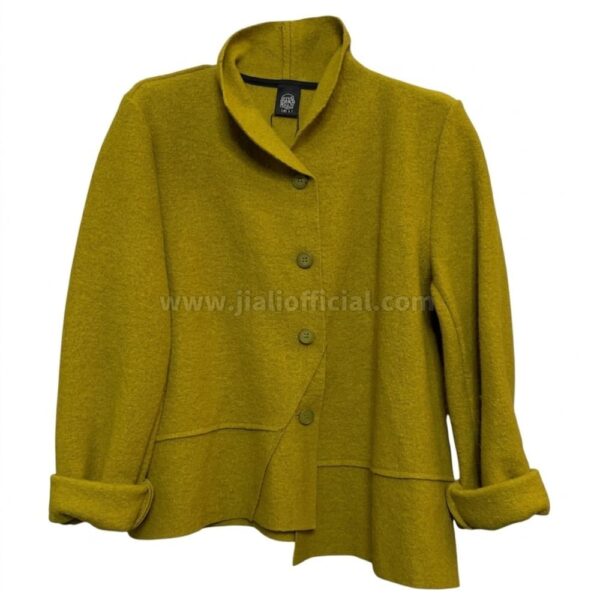 GIACCA AKINO 100% WOOL VERDE OLIO