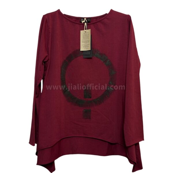 MAGLIA EMILY DIPINTO VINO