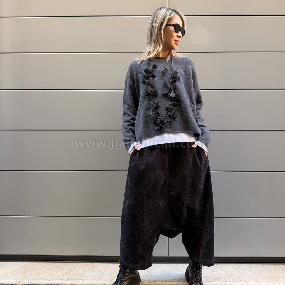 MAGLIONE WOOL BOX ANTRACITE - immagine 2