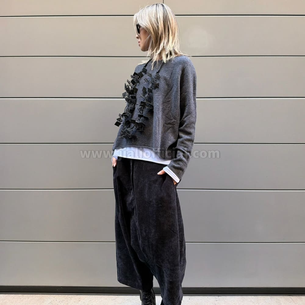 MAGLIONE WOOL BOX ANTRACITE - immagine 5
