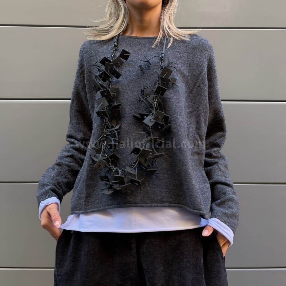 MAGLIONE WOOL BOX ANTRACITE - immagine 4